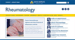Desktop Screenshot of hopkinsrheumatology.org